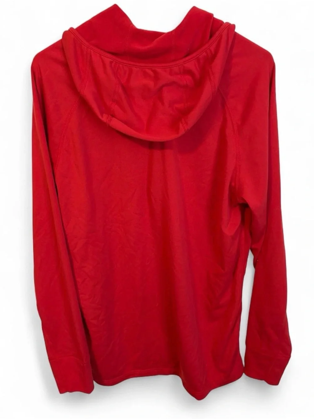 Men's Red Half-Zip Performance Sweater with Subtle Star Emblem